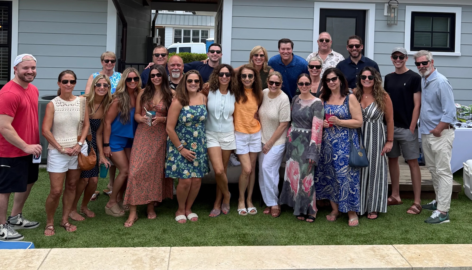 The full Diray Media team gathered together at a summer company event
