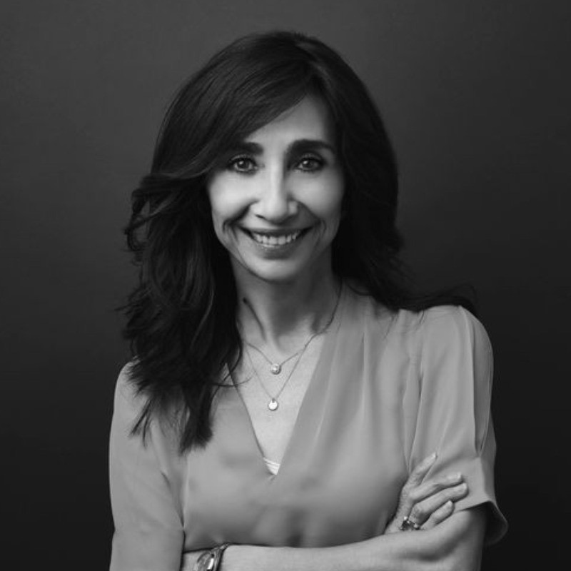 Black and white portrait of Sofia Sanchez